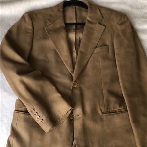 Zara Man velvet / suede tan blazer.